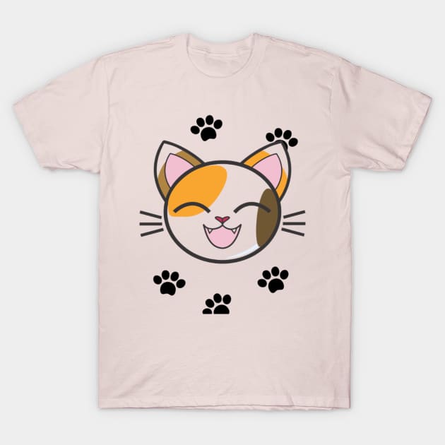 smiling cat T-Shirt by PatBelDesign